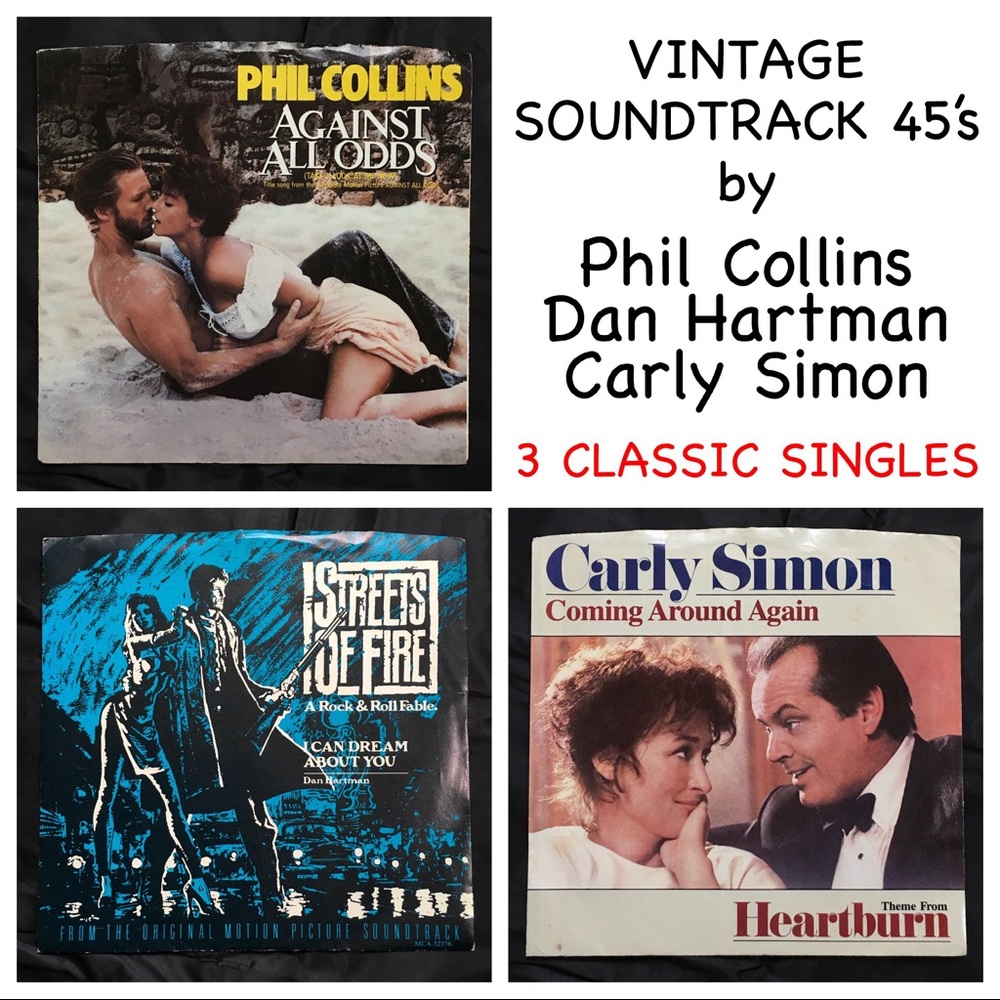 Vintage Soundtrack 45’s (vinyl record singles lot)
